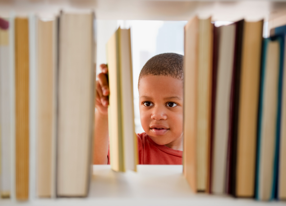 Boy Choosing Book